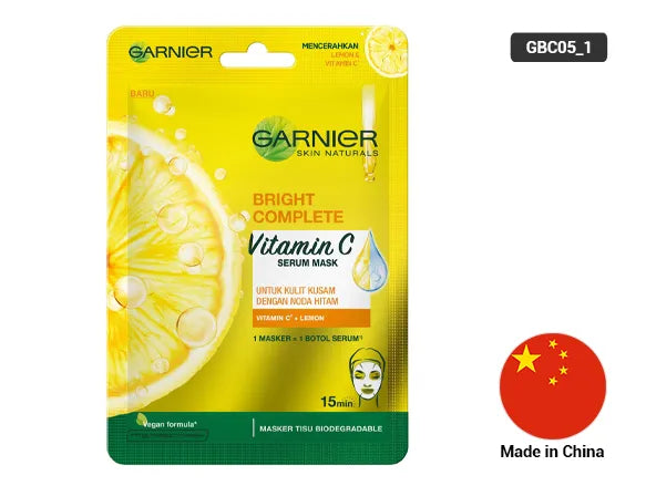 Garnier Bright Complete Vitamin C Serum Mask 28g - CHINA in Sri Lanka